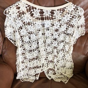 Delia’s cute lace cover-up